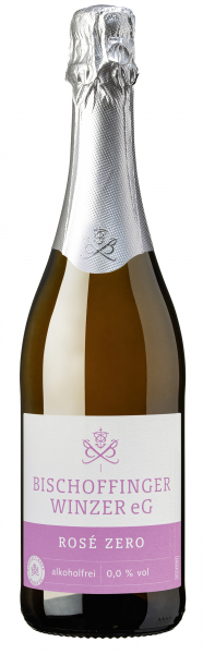 Rosé Zero Entalkoholisierter Schaumwein mit zugesetzter Kohlensäure 